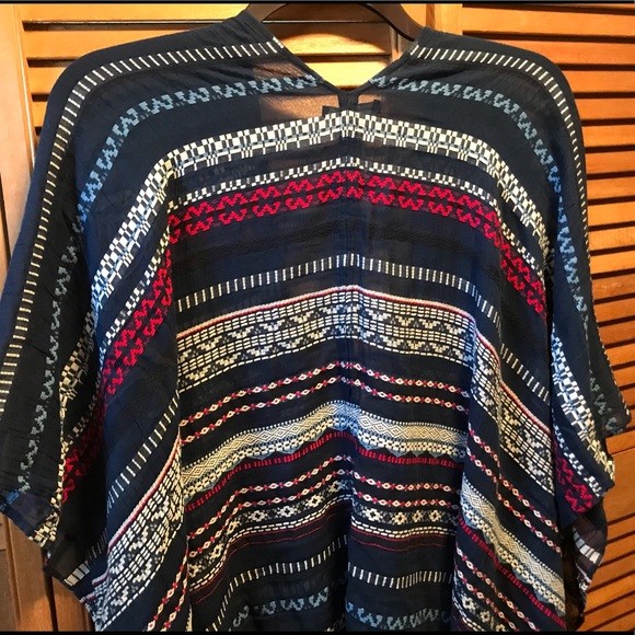 American Eagle Outfitters Aztec Design Kimono - Picture 8 of 9